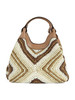 BEIGE | Borsa a mano in paglia e pelle DUA Medium
