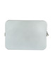 ARGENTO | Borsa a mano FLAT FLOWE 26 effetto saffiano
