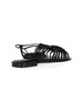 NERO | Sandali in pelle laminata 8202