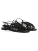 NERO | Sandali in pelle laminata 8202