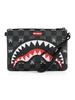 NERO | Pochette a tracolla GRAY PEEKING CHARACTER CHECK