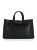 SCHWARZ | CASSIOPE DO Medium Handtasche aus genarbtem Leder