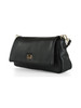 SCHWARZ | VIRGINIA PLATE Medium Tasche aus genarbtem Leder