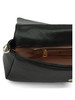 SCHWARZ | VIRGINIA PLATE Medium Tasche aus genarbtem Leder