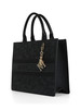SCHWARZ | Bestickte Handtasche BUBY LUXE