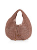 ROSA | Borsa hobo in paglia crochet NEFELI