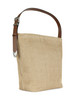 BEIGE | Maxi-Beuteltasche aus Raphia TRITTICO