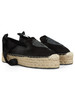 NERO | Espadrillas platform in satin