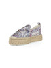 VIOLA CHIARO | Espadrillas platform in satin stampato