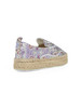 VIOLA CHIARO | Espadrillas platform in satin stampato