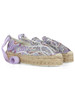 VIOLA CHIARO | Espadrillas platform in satin stampato