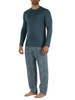 BLU CHIARO | UNDERWEAR: Pigiama in cotone composto da t-shirt maniche lunghe e pantaloni