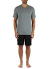 GRIGIO | UNDERWEAR: Pigiama in cotone stretch composto da t-shirt e pantaloncini