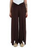 MARRONE | SWIMWEAR: Pantalone copricostume con spacchi frontali