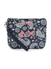 BLU | BEACH: Mini pochette stampata in canvas