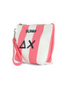 A RIGHE | BEACH: Mini pochette stampata in canvas