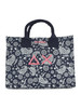 BLU SCURO | BEACH: Borsa shopping CALI Midi in canvas