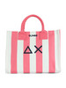 A RIGHE | BEACH: Borsa shopping CALI Midi in canvas