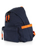 BLU | BEACH: Zaino in canvas con stampa logo frontale