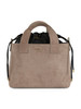 TORTORA | Borsa a mano in ecosuede con pochette interna