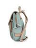 AZURBLAU | Canvas-Rucksack mit Logopatch und kontrastierenden Details