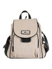ROSA | Canvas-Rucksack mit Logopatch und kontrastierenden Details