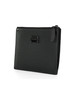 NERO | Borsa a bustina in pelle con placca logo