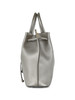 Silber | Beuteltasche in gehämmerter Optik