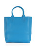 HELLBLAU | Mittlere Shopper-Tasche in gehämmertem Effekt