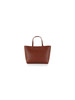 CUOIO | Borsa shopping effetto martellato con logo impresso