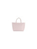 VIOLA CHIARO | Borsa shopping effetto martellato con logo impresso