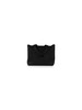 NERO | Borsa shopping in tessuto a costine con stampa logo