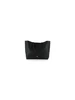 NERO | Borsa shopping effetto martellato con logo impresso