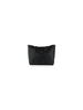 NERO | Borsa shopping effetto martellato con logo impresso