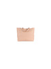 ROSA | Borsa shopping effetto martellato con logo impresso