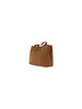 CUOIO | Borsa a spalla effetto suede con logo impresso