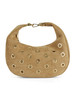 CAMMELLO | Borsa a tracolla in ecosuede con occhielli metallici applicati