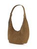 KAKI | Borsa a mezzaluna in ecosuede intrecciato