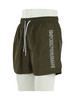 VERDE MILITARE | Boxer mare con ricamo logo laterale