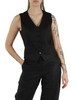 NERO | Gilet in canvas di lino PACE