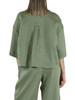 VERDE | Camicia RITO in tela di lino lavata
