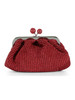 ROSSO | Pasticcino bag effetto rafia PALMAS