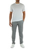 GRIGIO | Pantalone gessato in lana vergine PAOLO Platinum Modern fit