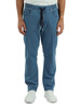 BLAU | Slim Tapered Fit Hose aus Touch Light Denim