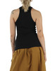 NERO | Canotta a costine DISTINTO in cotone stretch