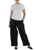 BIANCO | T-shirt in cotone BUSSOLOTTO con stampa logo