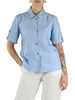 AZZURRO | Camicia in cotone con strass