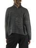 GRIGIO | Maglia collo alto in misto lana e alpaca