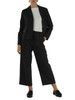 GRIGIO SCURO | Pantalone cropped in misto viscosa