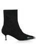 NERO | Stivaletti con tacco in ecosuede DEVA 19